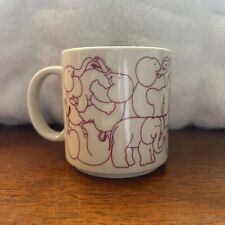 Vintage Taylor & NG Nitetime Naughty Elephant Orgy 10 Oz Coffee Mug 1984 Japan picture