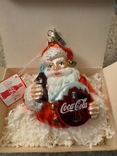 Kurt Adler Polonaise Coca Cola Coke Santa Claus Christmas Ornament NEW Rare HTF picture