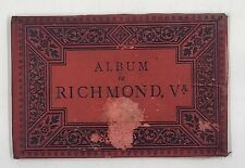 Antique Souvenir Photo Album ©️1882 By Adolph Wittemann Richmond Virginia Rare picture