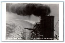 Moser New York NY Postcard RPPC Photo Going On The Range WWI c1910's Antique picture