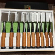 Chisel Japanese NOMI Set of 10  Carpentry Woodworking Tool Japan picture