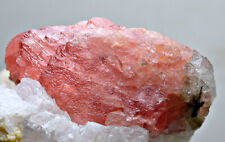 188 Carat Extremely Rare Top Rhodochrosite Huge Crystal On Quartz From Pakistan picture
