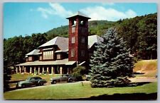 Silver Bay Association New York  Lake George Auditorium WOB Vintage PM Postcard picture