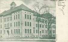 Crosby High School, Waterbury, Connecticut, Early Postcard, Used in 1907 picture