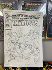 The Invaders “one Minute Later” Unused Cover Original Art Alan kupperburg picture