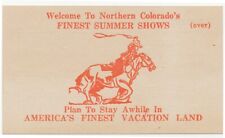 1940s Welcome To Northern Colorado's Finest Summer Shows Pow-Wow Rodeos Round-up picture
