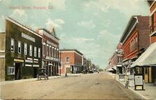 Postcard; Second Street Scene Pomona CA, Pomona Implements Carriage Shop picture