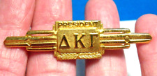 GOLD DELTA KAPPA GAMMA PRESIDENT PIN VINTAGE 12 X 50 MM picture