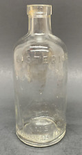 Vintage Listerine Embossed Clear Glass Bottle Lambert Pharmacal Co Medicine picture