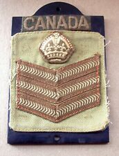 Canadian Army Sargent Stripes, Crown Display picture