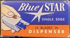 1950s Full Box Blue Star Razor Blades Original Box-Brooklyn, N.Y. picture