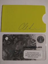 2009 Starbucks Christian Siriano Designer mini Keychain Card & Sleeve - OLD LOGO picture