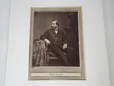 Woodburytype Carbon Print Portrait French 19th Century Dramatist Emile Augier picture