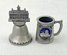 Vintage FORT PEWTER Mt Vernon Liberty Bell US Capitol Washington DC Collectibles picture
