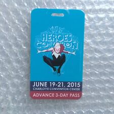 Heroes Convention 2015 Charlotte Advance 3 Day Pass Badge |  picture