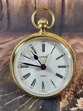Linden Brass Quartz Alarm Clock West Germany Not Working For Parts Repair picture