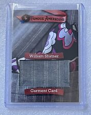 2021 Historic Auto Famous Americans Garment Cards William Shatner picture