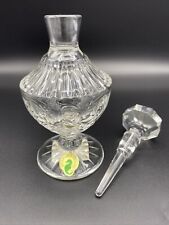 Waterford Crystal Lismore Round Footed Perfume Bottle 6” picture