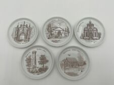 Set 5 Vintage Furstenberg Mini Plates w Germany Landmarks - 4