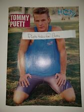 Tommy Puett, Michael J. Fox 8x11 magazine pinup clipping picture