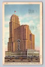 Cincinnati OH-Ohio, Netherland Plaza Hotel, Advertising Vintage c1936 Postcard picture