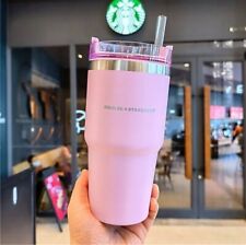 20 OZ Stainless Steel Vacuum Car Hold Straw Cup Tumbler Mug for Starbucks picture