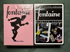 2 Decks Of Fontaine Playing Cards 1 Skank Ed. & 1 Guess Sticker Edition picture