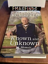 DONALD RUMSFELD Signed Book KNOWN AND UNKNOWN Autographed SECRETARY OF DEFENSE picture