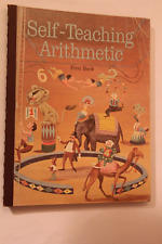 1964 SELF-TEACHING ARITHMETIC FIRST BOOK Vintage Scholastic school book workbook picture