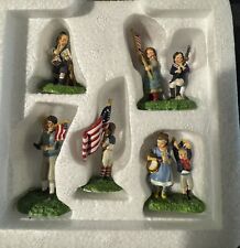 Dept 56 Seasons Bay Accessory 4TH Of July Parade Set of 5 Small Figures picture