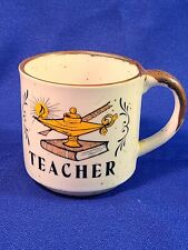 Vintage Teacher Appreciation Coffee Mug Tea Cup Old Symbol of Knowledge Japan picture