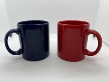 Waechtersbach Coffee Mug Set Tea Cup Red & Blue Vintage 1960's Spain (2 Pieces) picture