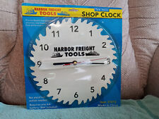 Harbor Freight 10 inch Shop Clock. Man Cave. Real Saw Blade picture