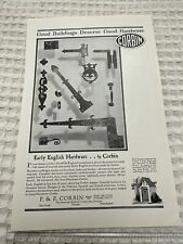Antique P & F Corbin (Print Ad) 1927 “ early English Hardware ￼” picture