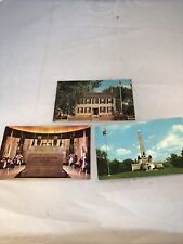 Lot Of 3 Vintage Abraham Lincoln Postcards Tomb The Home Of Lincoln Springfield  picture