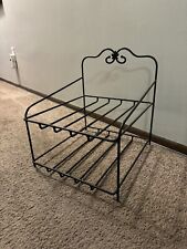 Longaberger Wrought Iron Paper Tray Stand Bin Foundry #75809 EUC picture