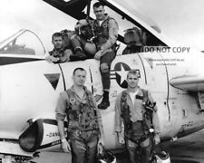 JOHN McCAIN w/ HIS SQUADRON & T-2 BUCKEYE TRAINER, IN 1965 - 8X10 PHOTO (RT202) picture