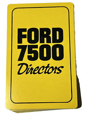 Vintage Ford 7500 Backhoe Loader Directors Playing Cards w/Case picture
