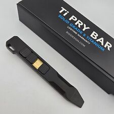 Big Idea Design Ti Pry Bar Black DLC Coated Titanium w/ Magnetic fidget Buttons picture