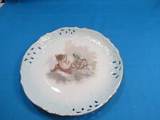 Vintage Gorgeous Cherub Angle Plate Porcelain Cabinet Platte Angle Plate 8