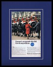 1965 Pan Am Airlines / Europe Framed 11x14 ORIGINAL Vintage Advertisement picture