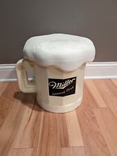 Vintage Miller Draft Mgd  Beer Round Styrofoam Mug Cooler Advertising Foam  picture
