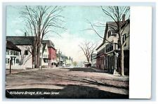 c. 1907 Hillsboro Bridge Village NH Postcard Main Street Scene picture