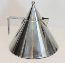Alessi Il Conico 2 QT Stainless Steel Tea Kettle Aldo Rossi Vintage Made Italy picture