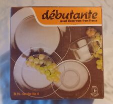 Vintage Debutante Casual Dinnerware From France. Rare 16pc Set. Break Resistant picture
