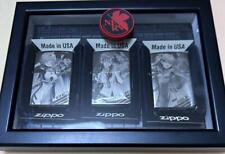Evangelion Zippo Mari, Ayanami, Asuka 3-piece set, unused, with reason picture
