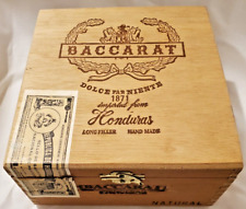 Baccarat Wooden Empty Cigar Box Dolce Far Niente 1871 Honduras picture