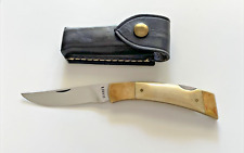 Gerber Sportsman II Folding Knife Polished Stag Handle USA Vintage picture