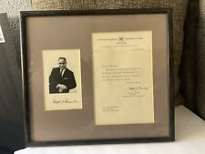 Ralph J. Bunche, United Nations, Typed & Signed Letter, And Photo June 18, 1954 picture