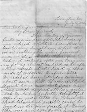 Letter Offers Admiration For Lee, Patriotic Confederates, Natural Bridge picture